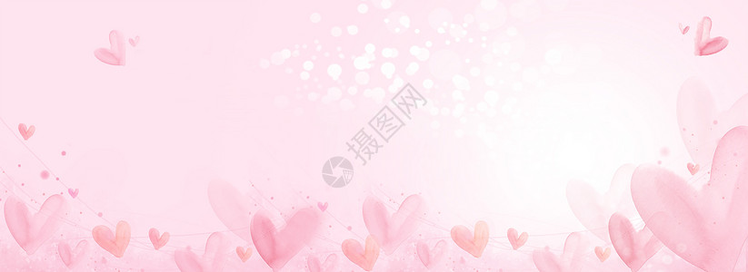 情人节520梦幻粉红背景设计图片