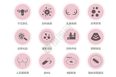 妇科小图标icon背景图片