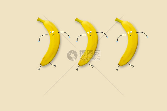 行走的香蕉图片