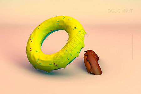 巧克力酱面包食物甜甜圈设计图片