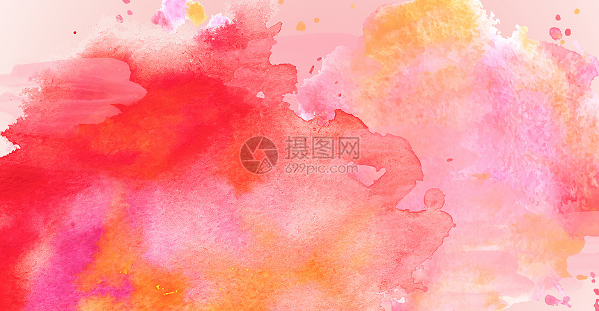 唯美彩色水彩泼墨海报背景图片素材 正版创意图片 摄图网