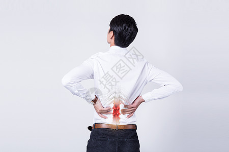 腰部按摩腰部受伤设计图片