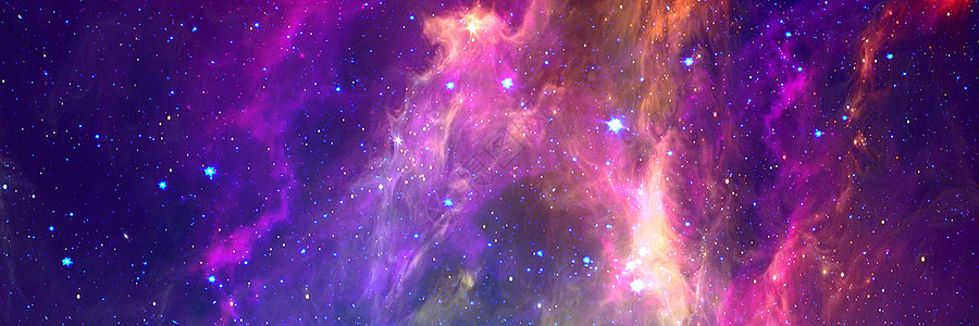 紫色璀璨星空banner背景图片