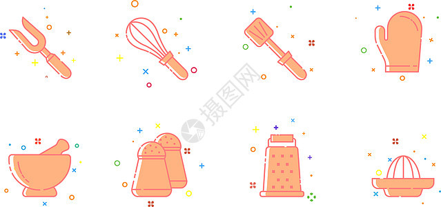 厨房用品MBE图标图片