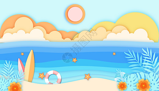 旅行海滩背景图片