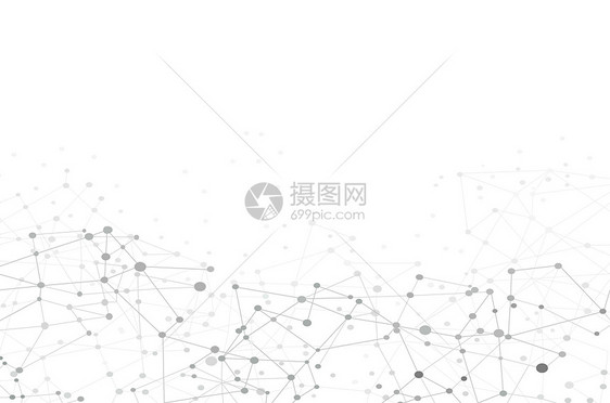 分子线条科技背景图片