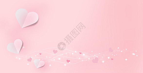 粉色玫瑰花背景情人节背景设计图片