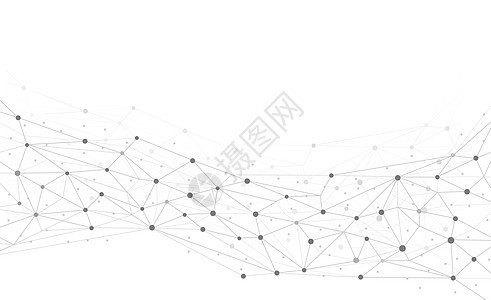 分子线条科技背景图片