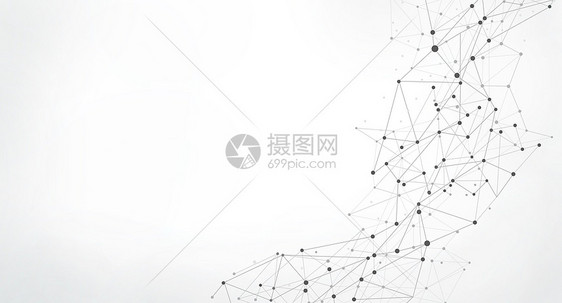 分子线条科技背景图片