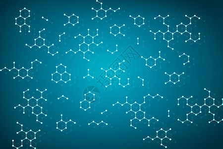 简约分子结构背景图片