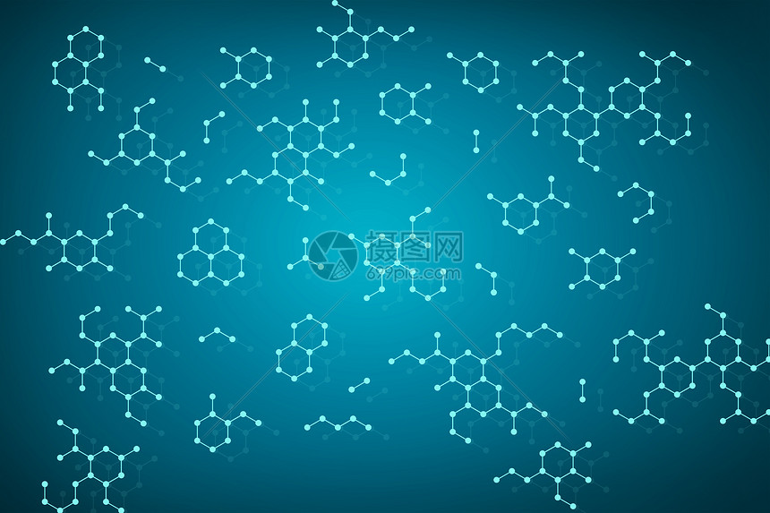 简约分子结构背景图片