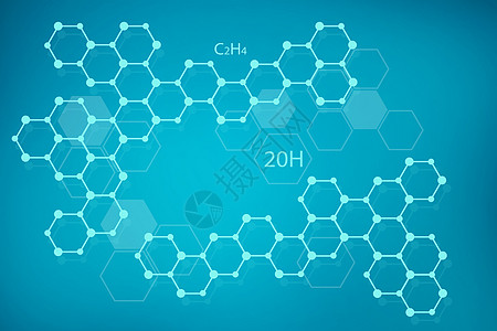 简约分子结构背景图片