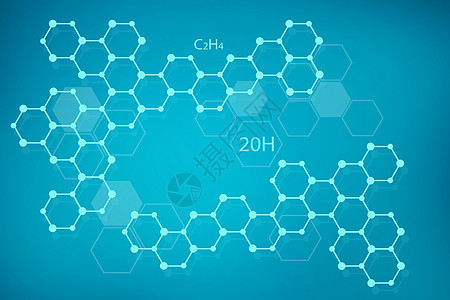 简约分子结构背景背景图片