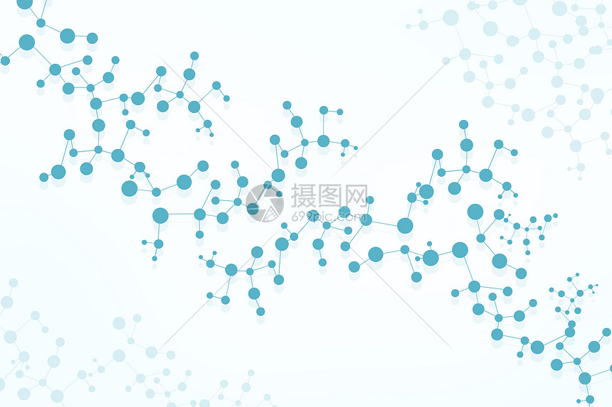 简约分子结构背景图片