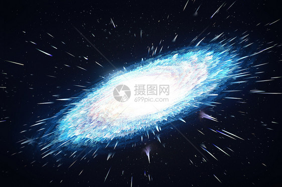 放射星空背景图片