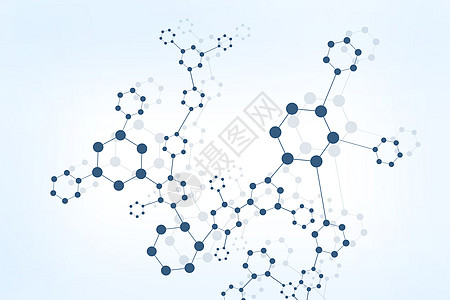 简约分子结构背景六边形分子结构背景设计图片