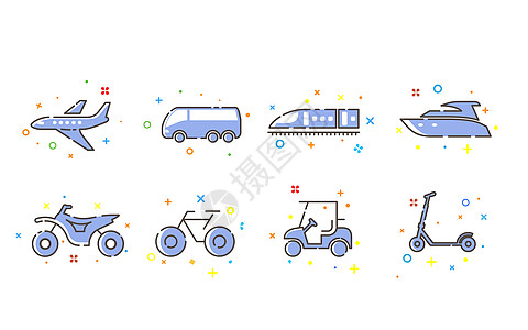 交通出行MBE图标图片