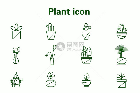 植物图标图片