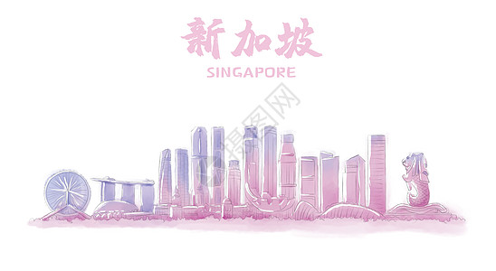 新加坡地标建筑高清图片