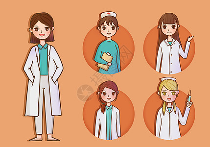 护士和医生护士照片高清图片