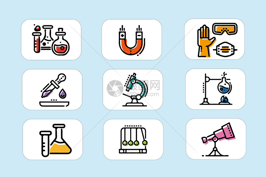 科学用具图标图片