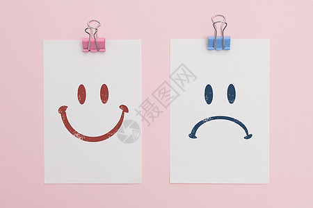 粉色纸创意情绪背景设计图片