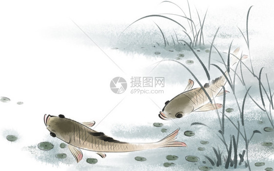 中国风鱼图片