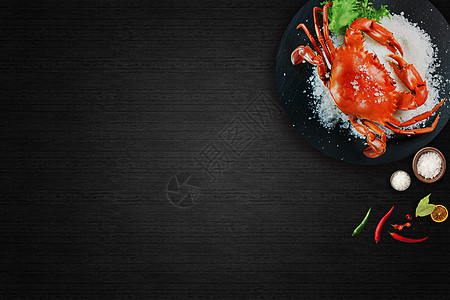 香辣大虾美食背景设计图片