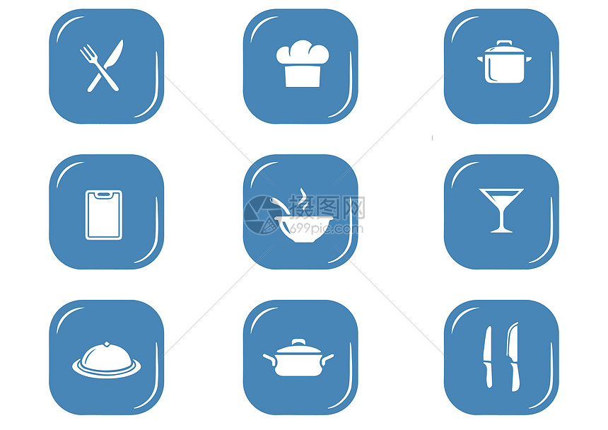 餐具图标元素图片