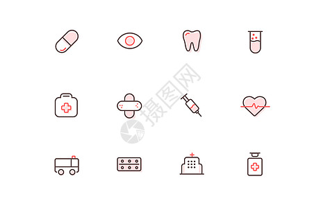 医疗线icon护士节图标高清图片