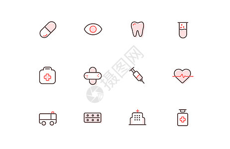 医疗线icon护士节图标图片