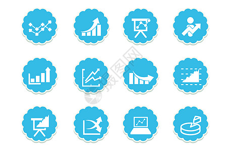 数据图标矢量折线图高清图片