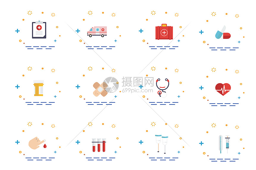 医疗图标元素图片