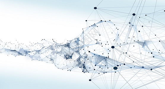 分子线条结构科技背景图片