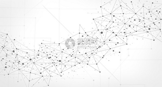 分子线条结构科技背景图片