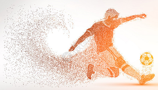 创意足球比赛粒子图片
