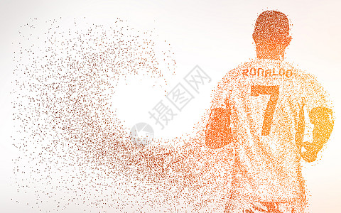 世纪传奇号创意7号运动员背影剪影设计图片