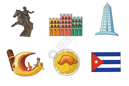 古巴类背景素材图片