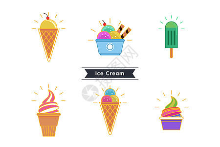 冰淇淋甜品图标图片
