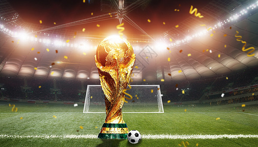 世界杯奖杯背景图片
