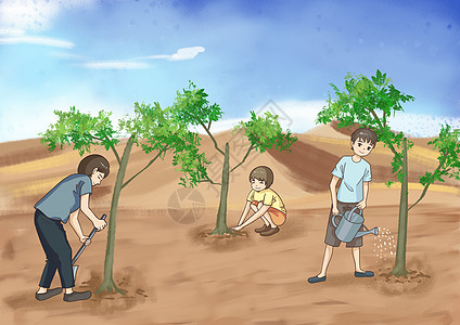 风火水土插画_风火水土卡通_风火水土插图_手绘_板绘_摄图网