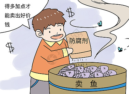 食品安全漫画图片