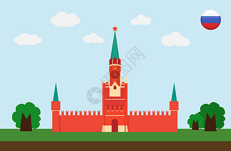 俄罗斯风光建筑背景图片