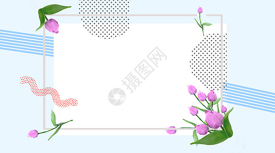 花卉抽象背景图片