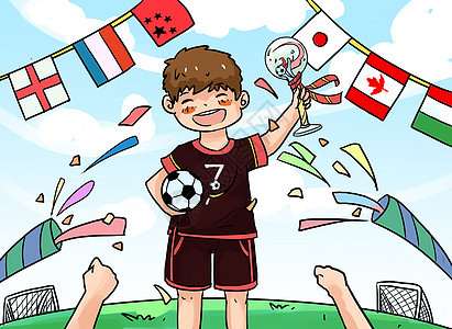 世界杯插画图片