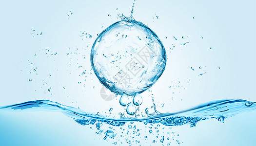 水滴透明创意清凉水滴设计图片