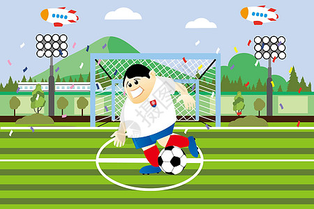巴拉圭斯洛伐克世界杯插画