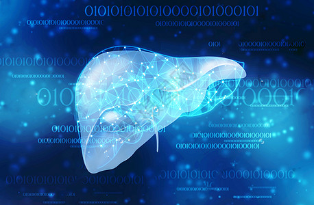 医疗背景图人体肝脏背景设计图片