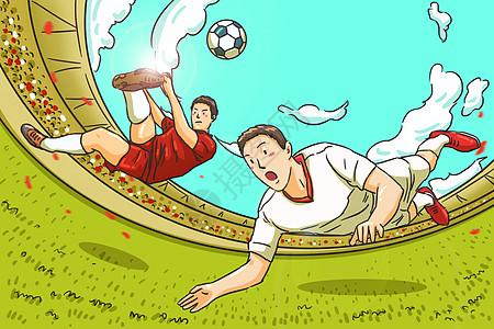 世界杯插画俄罗斯插画高清图片