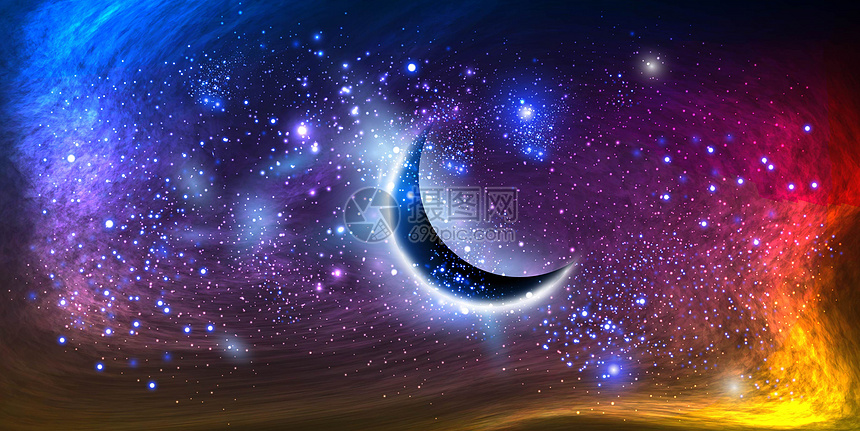 星空背景插画图片下载 正版图片 摄图网